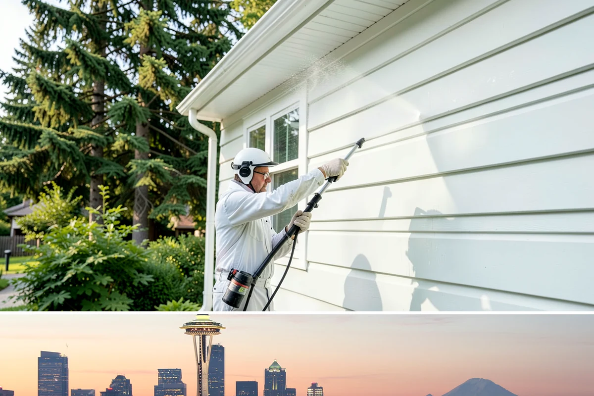 Stone Walkway Cleaning in Seattle, King County, WA - Stone walkways clean best in warm, dry summer weeks that allow the porous surface to dry evenly.