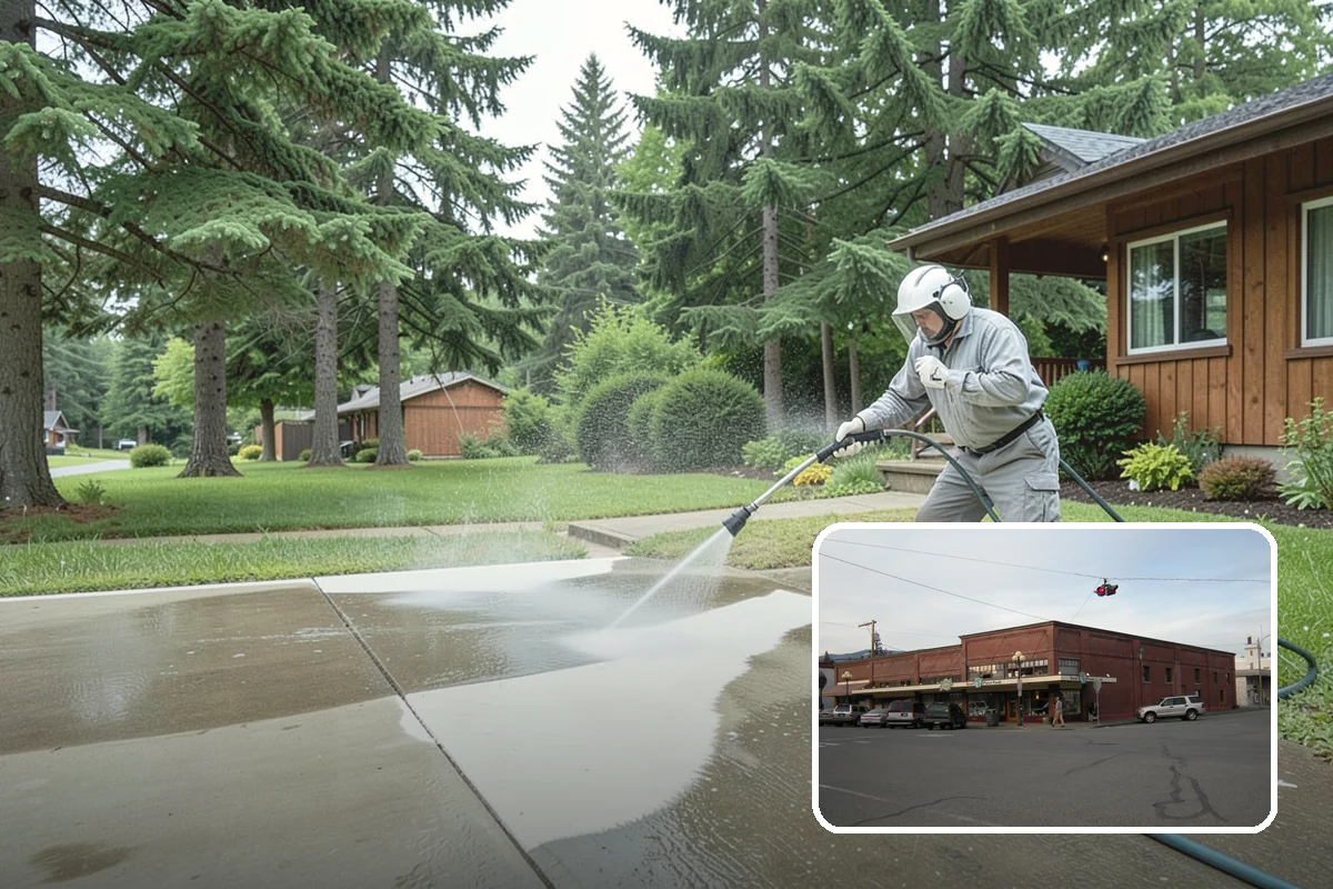 Stone Walkway Cleaning in Sedro-Woolley, Skagit County, WA - Avoids etching, pitting, or flaking the stone