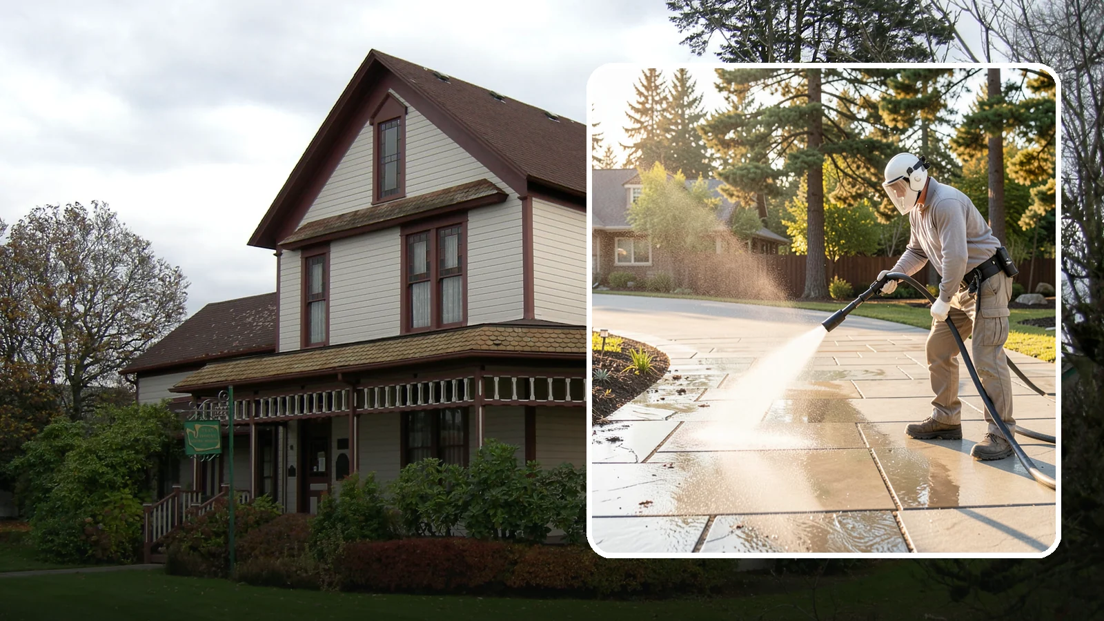 Stone Walkway Cleaning in Sumner, Pierce County, WA - Clean natural stone walkways with surface-safe methods that lift growth without etching the stone.