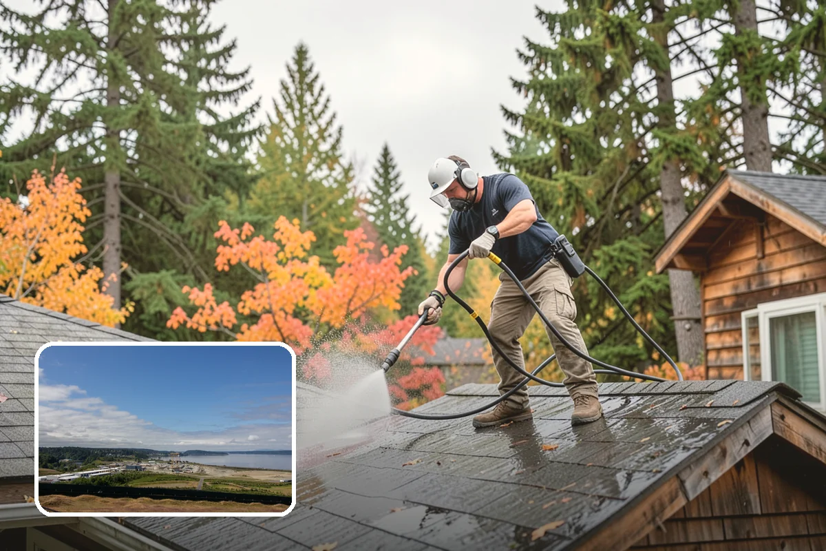 Stone Walkway Cleaning in University Place, Pierce County, WA - Avoids etching, pitting, or flaking the stone