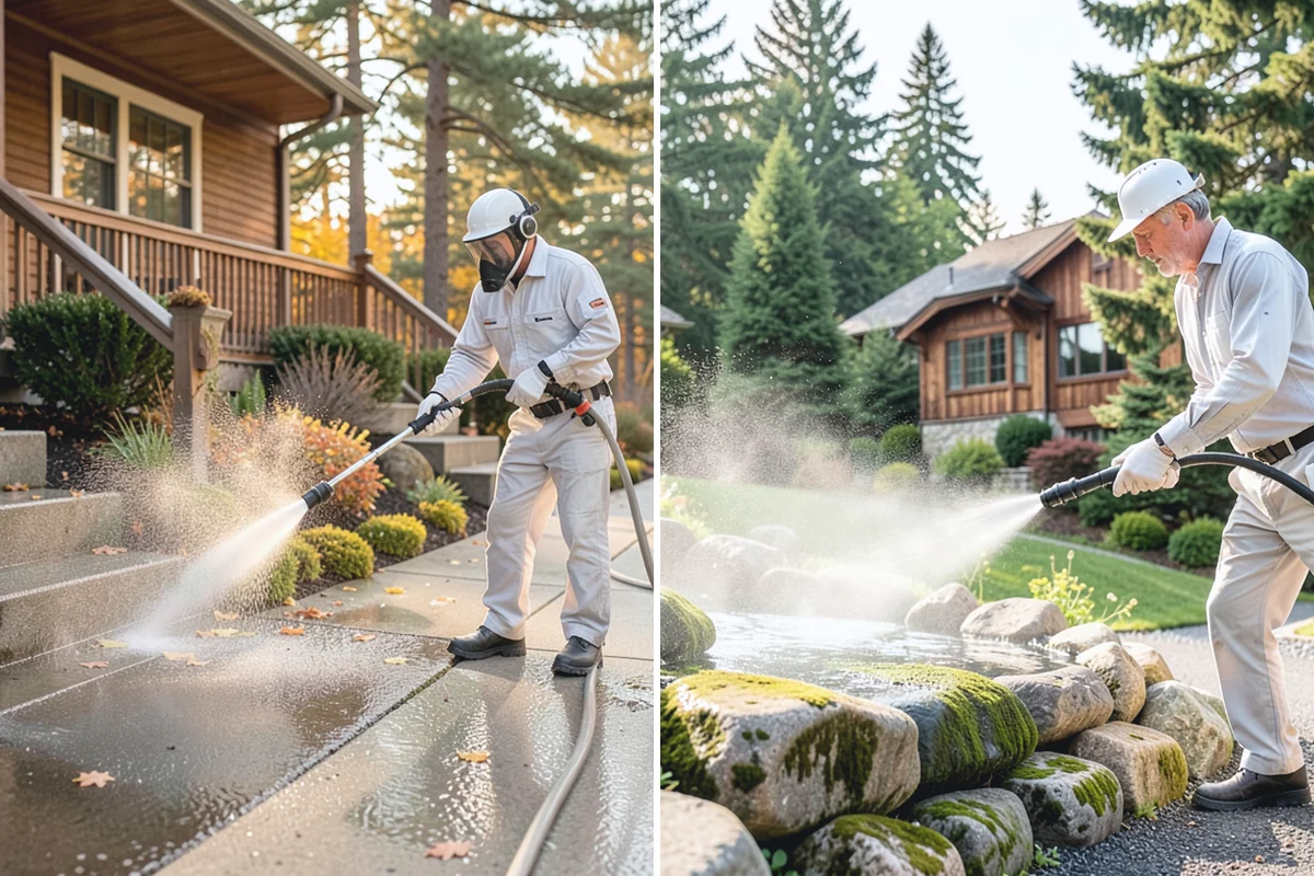 Stone Walkway Cleaning in Wilkeson, Pierce County, WA - Assess stone type and test a discreet area