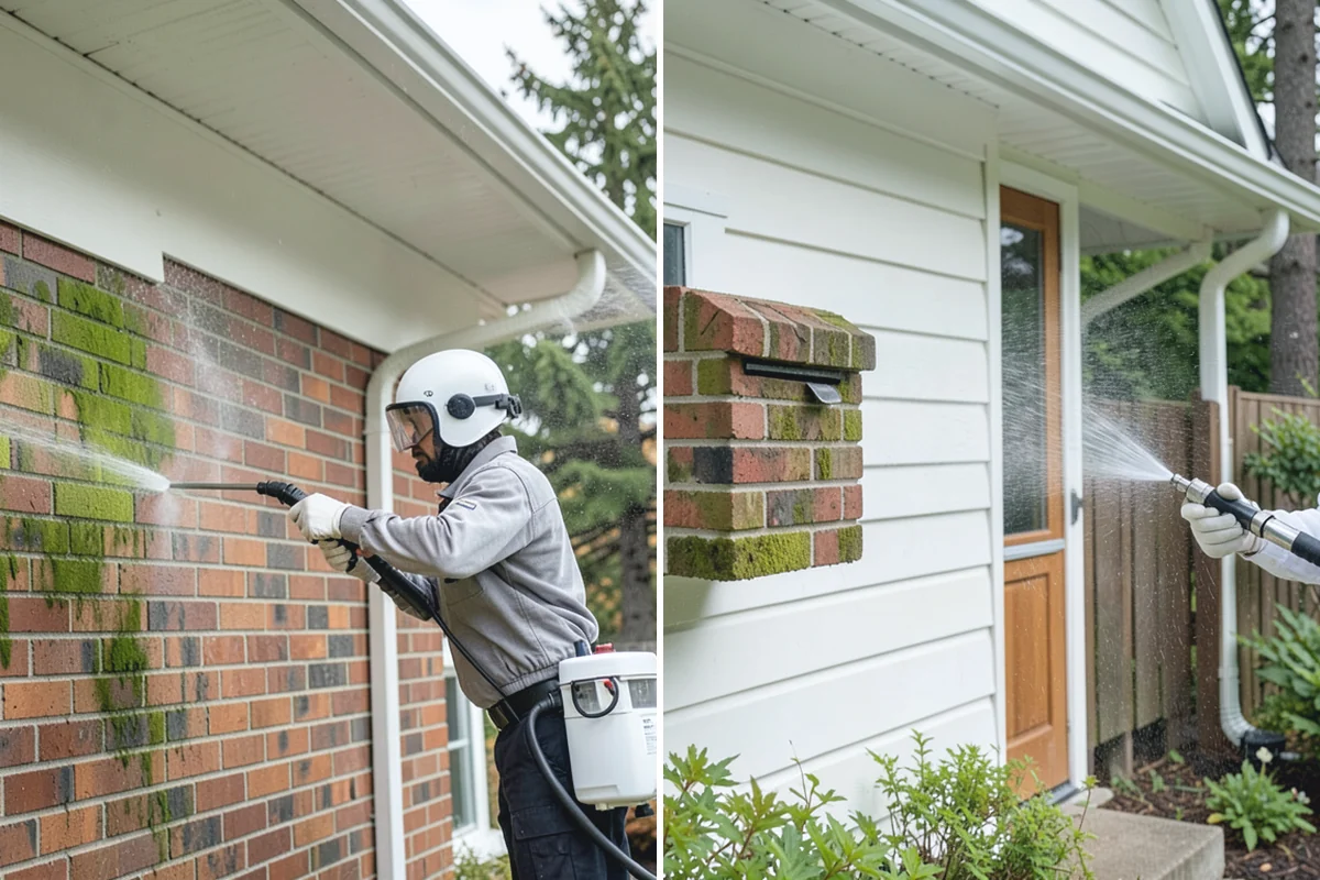 Stone Walkway Cleaning in Woodinville, King County, WA - Assess stone type and test a discreet area