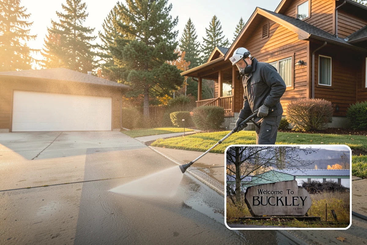 Storefront Washing in Buckley, Pierce County, WA - Draws more walk-in customers with a spotless facade