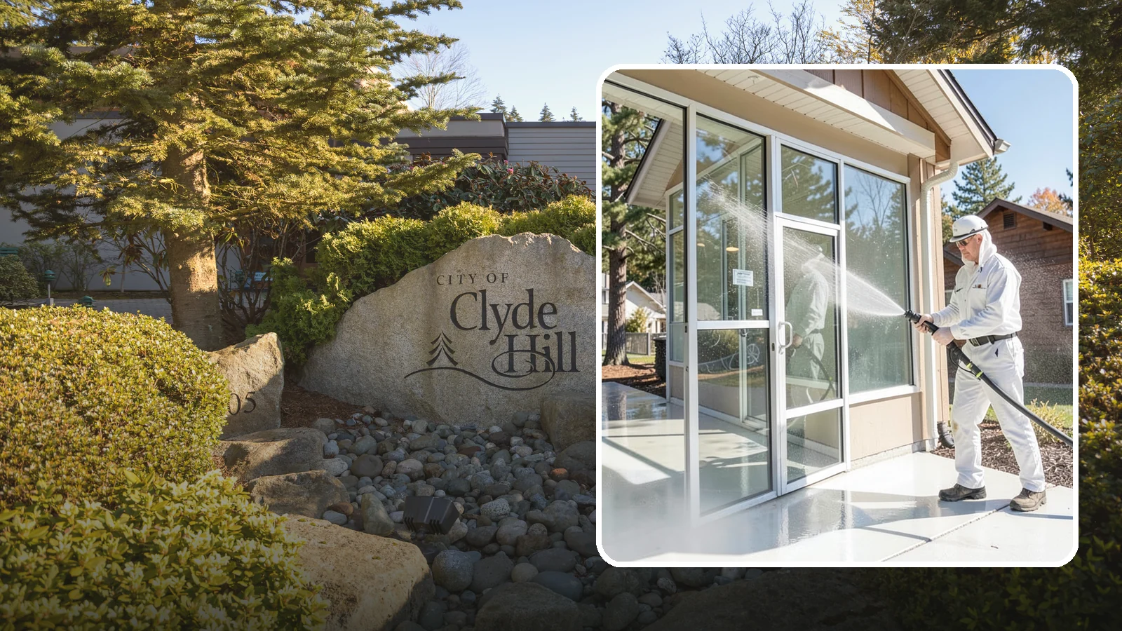 Storefront Washing in Clyde Hill, King County, WA - First impressions matter, so we keep your Washington storefront looking sharp with a thorough exterior wash that clears away...