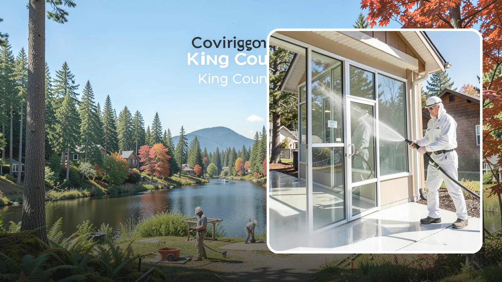 Storefront Washing in Covington, King County, WA - First impressions matter, so we keep your Washington storefront looking sharp with a thorough exterior wash that clears away...