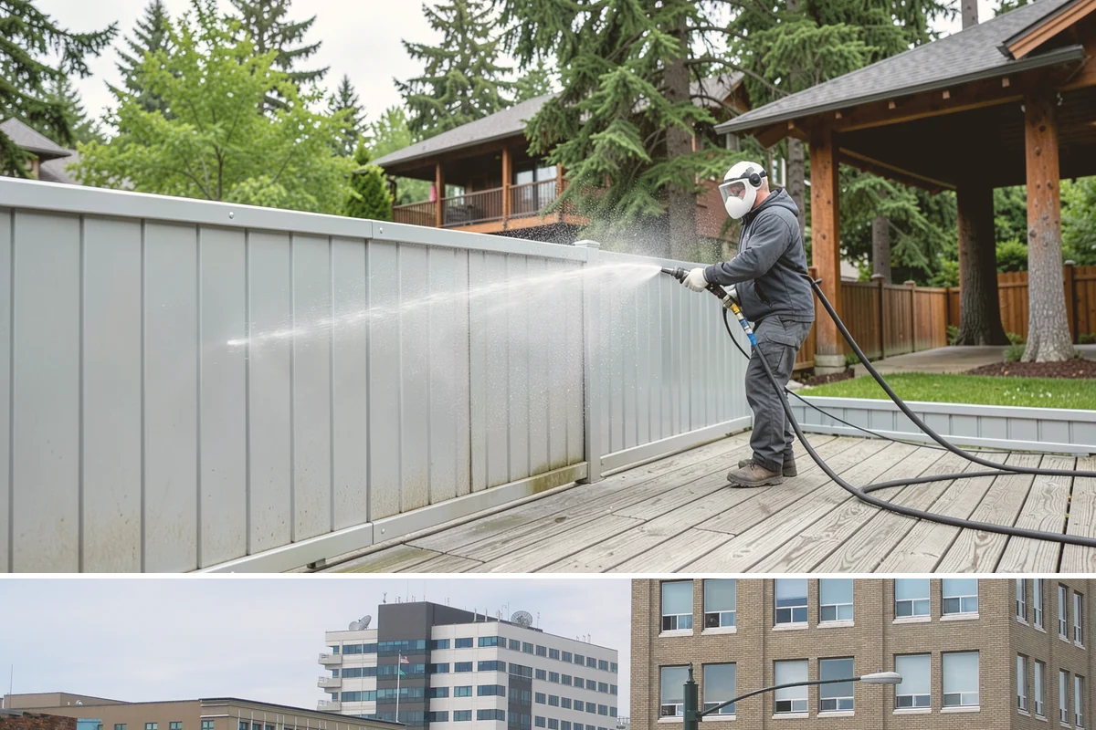 Storefront Washing in Everett, Snohomish County, WA - Late spring through early fall offers the driest windows for storefront washing, though quarterly touch-ups keep winter algae in...