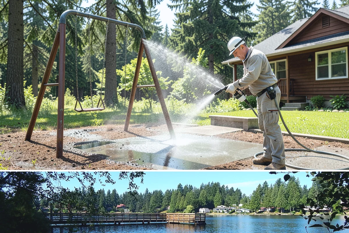 Storefront Washing in Federal Way, King County, WA - Late spring through early fall offers the driest windows for storefront washing, though quarterly touch-ups keep winter algae in...
