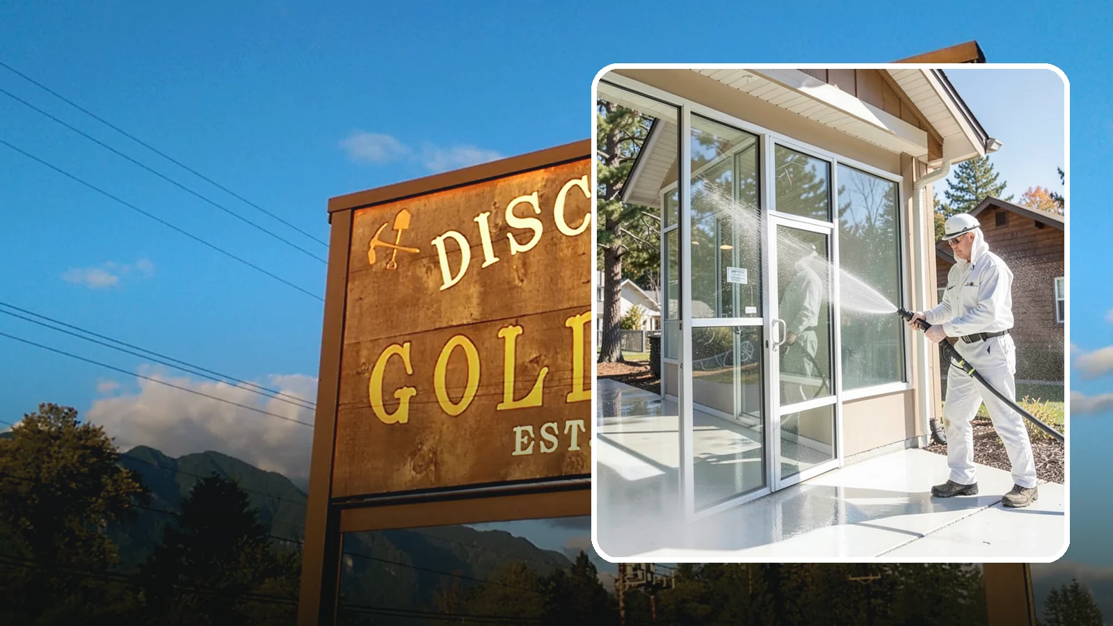 Storefront Washing in Gold Bar, Snohomish County, WA - First impressions matter, so we keep your Washington storefront looking sharp with a thorough exterior wash that clears away...