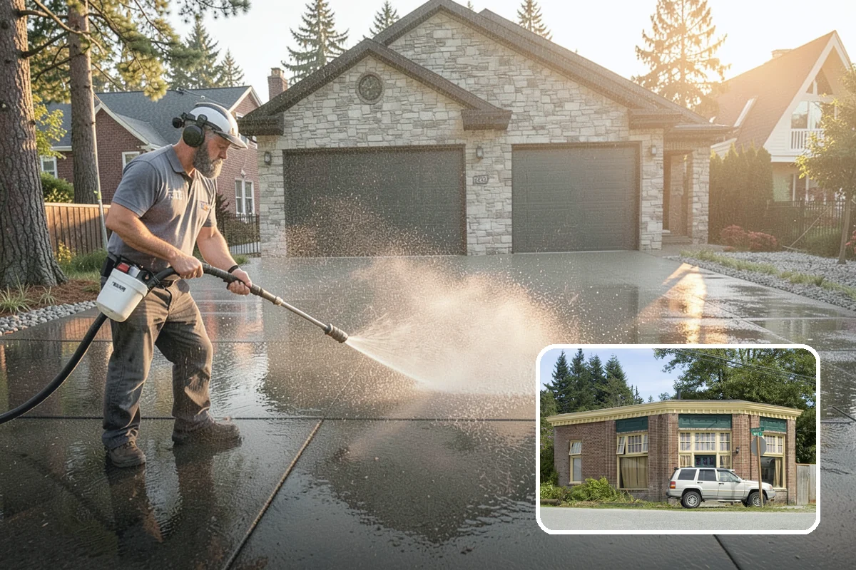 Storefront Washing in Hamilton, Skagit County, WA - Draws more walk-in customers with a spotless facade