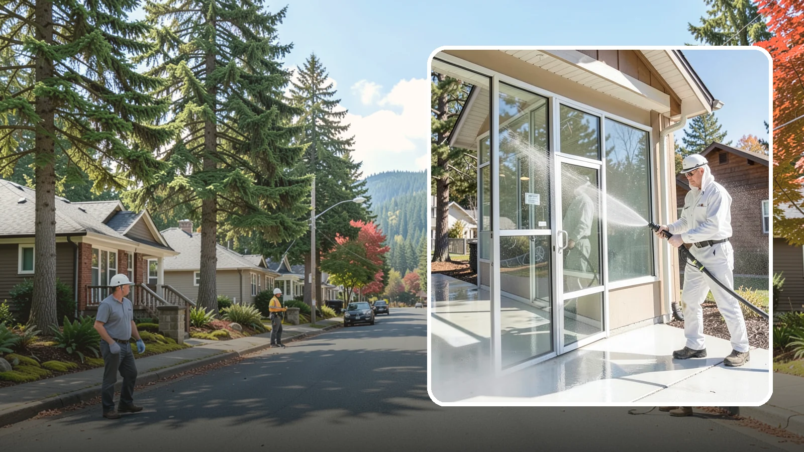 Storefront Washing in Hunts Point, King County, WA - First impressions matter, so we keep your Washington storefront looking sharp with a thorough exterior wash that clears away...
