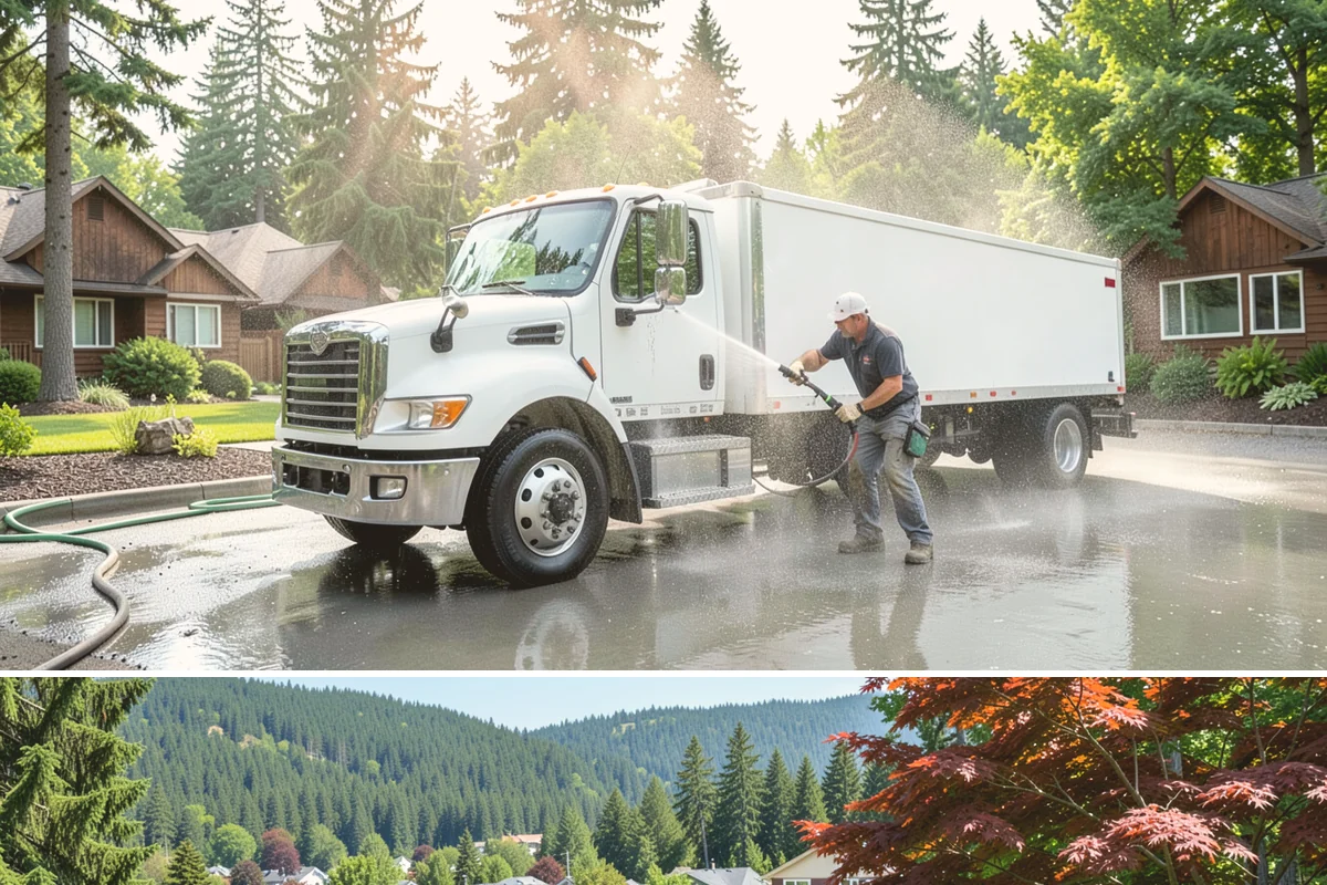 Storefront Washing in Index, Snohomish County, WA - Late spring through early fall offers the driest windows for storefront washing, though quarterly touch-ups keep winter algae in...