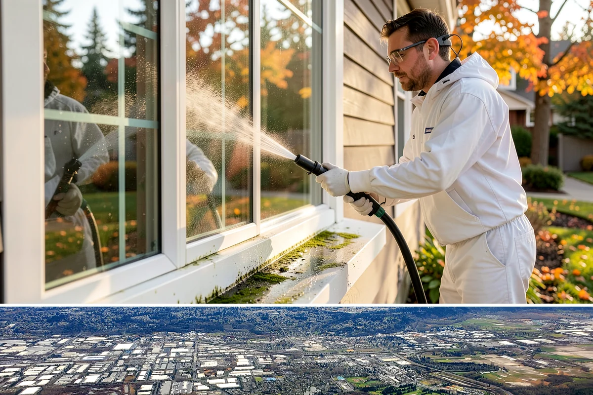 Storefront Washing in Kent, King County, WA - Late spring through early fall offers the driest windows for storefront washing, though quarterly touch-ups keep winter algae in...
