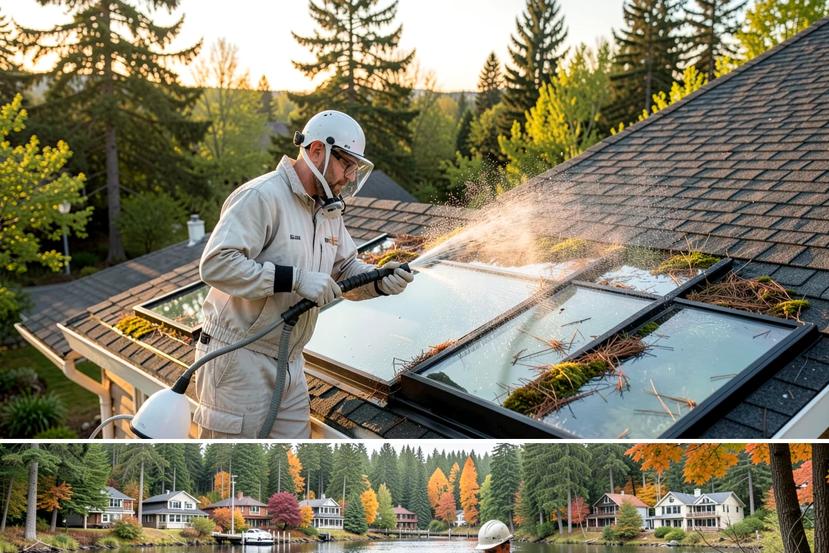Storefront Washing in La Conner, Skagit County, WA - Late spring through early fall offers the driest windows for storefront washing, though quarterly touch-ups keep winter algae in...