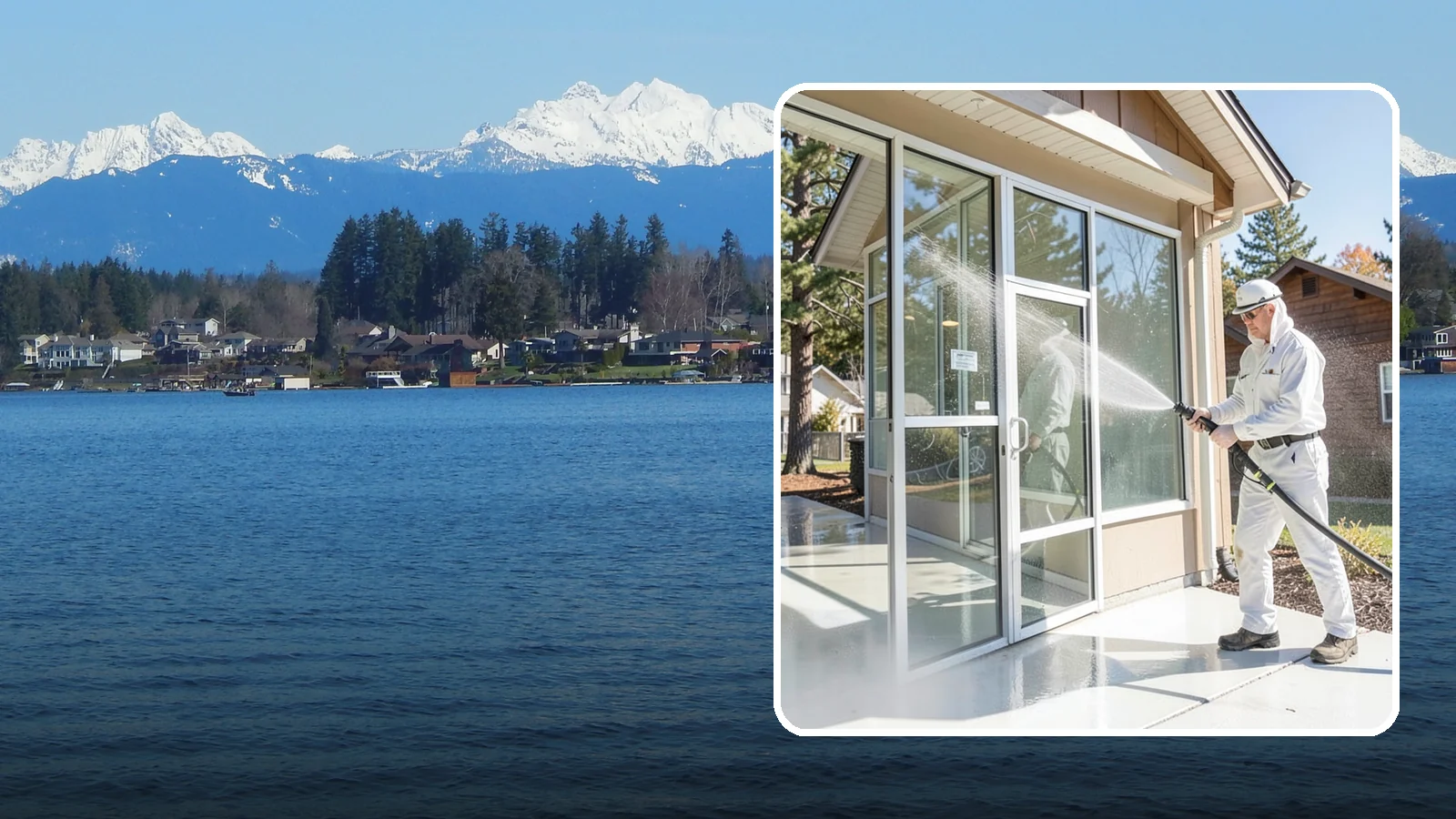 Storefront Washing in Lake Stevens, Snohomish County, WA - First impressions matter, so we keep your Washington storefront looking sharp with a thorough exterior wash that clears away...