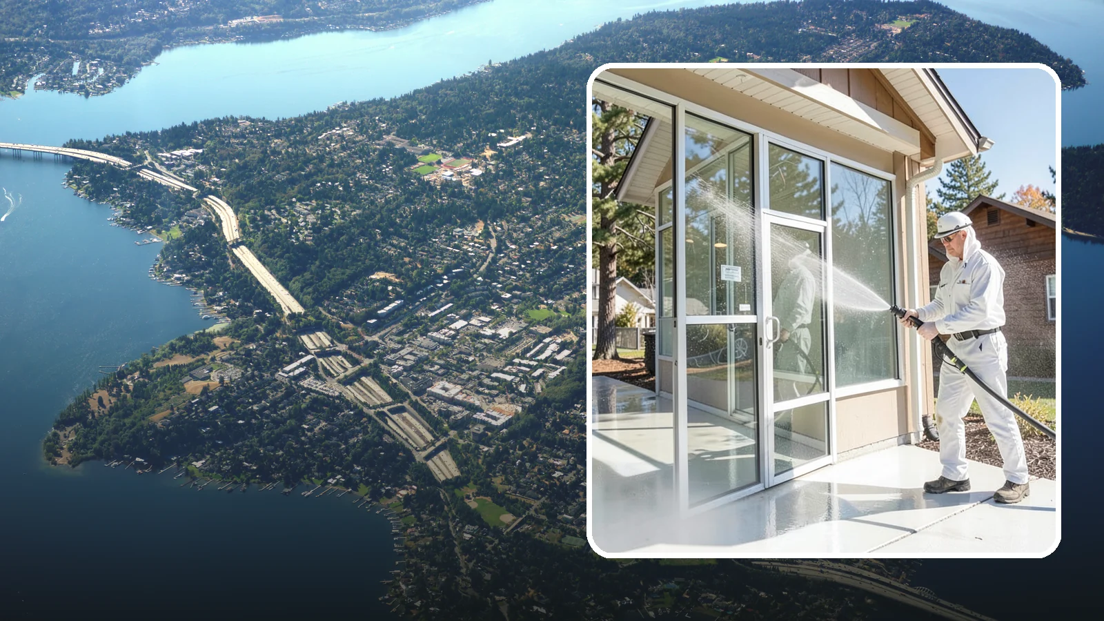 Storefront Washing in Mercer Island, King County, WA - First impressions matter, so we keep your Washington storefront looking sharp with a thorough exterior wash that clears away...