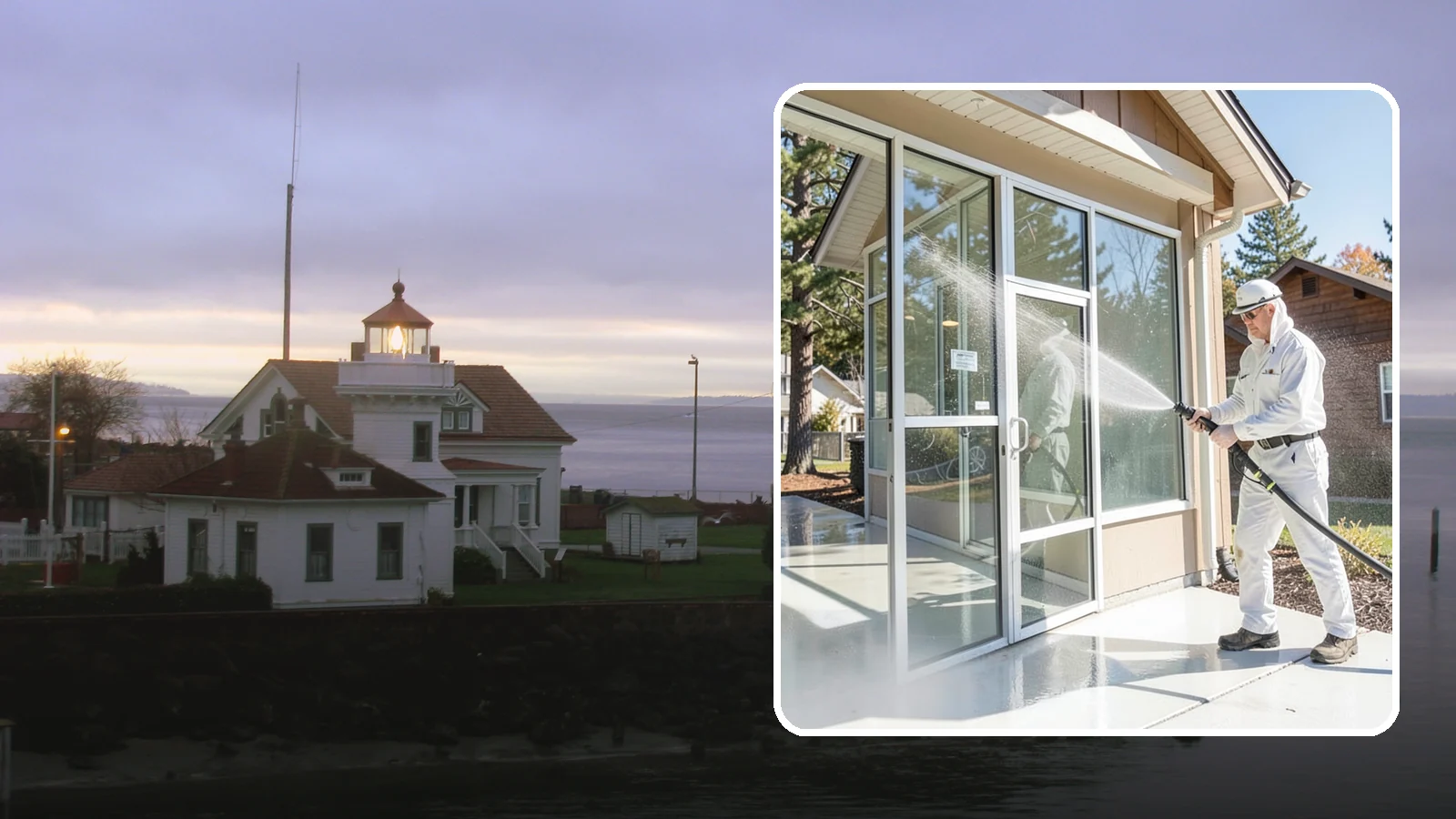 Storefront Washing in Mukilteo, Snohomish County, WA - First impressions matter, so we keep your Washington storefront looking sharp with a thorough exterior wash that clears away...