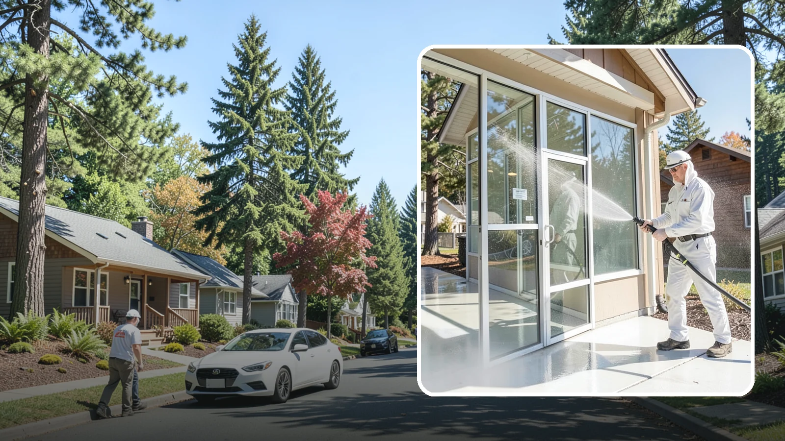 Storefront Washing in Orting, Pierce County, WA - First impressions matter, so we keep your Washington storefront looking sharp with a thorough exterior wash that clears away...