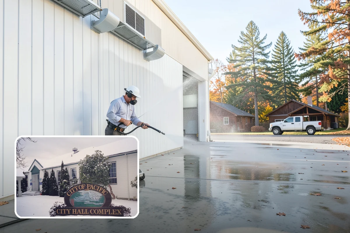 Storefront Washing in Pacific, King County, WA - Draws more walk-in customers with a spotless facade