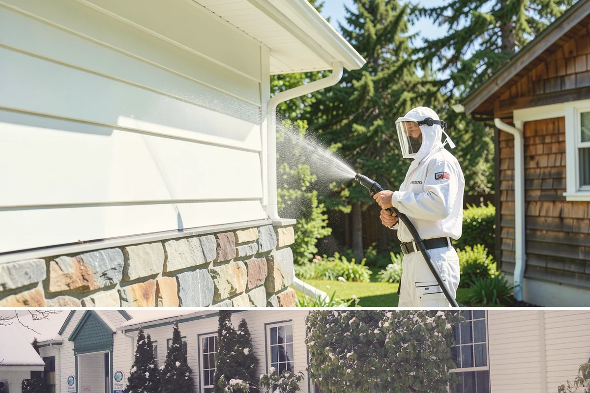 Storefront Washing in Pacific, King County, WA - Late spring through early fall offers the driest windows for storefront washing, though quarterly touch-ups keep winter algae in...