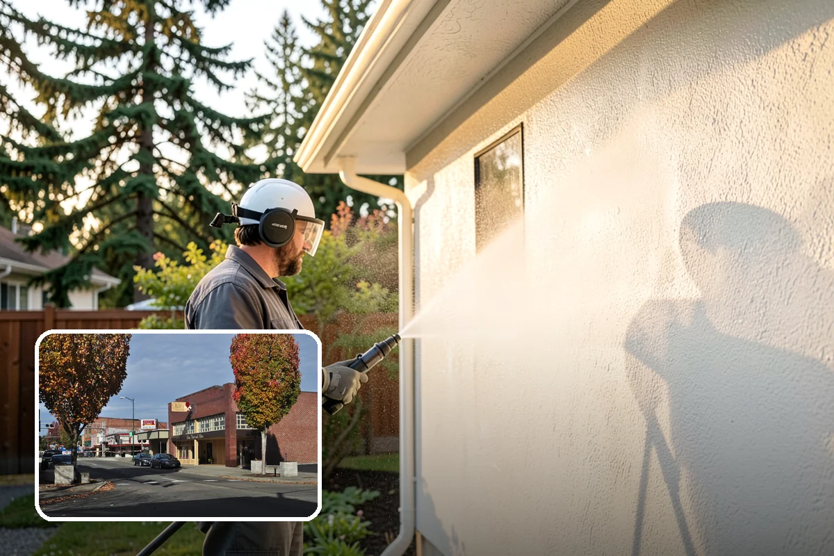 Storefront Washing in Puyallup, Pierce County, WA - Draws more walk-in customers with a spotless facade