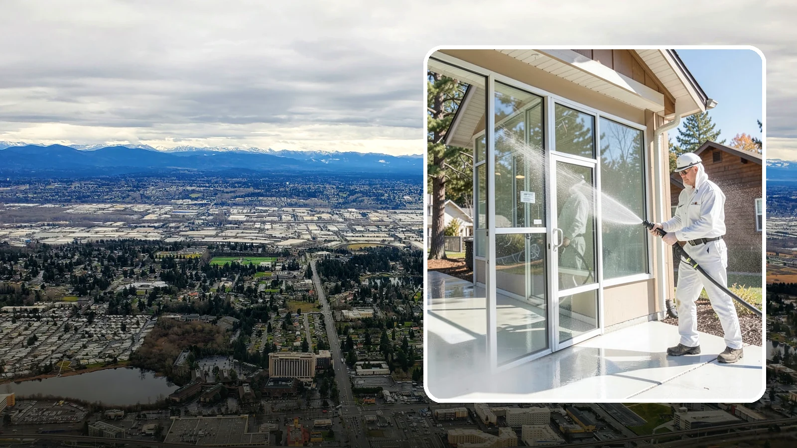 Storefront Washing in SeaTac, King County, WA - First impressions matter, so we keep your Washington storefront looking sharp with a thorough exterior wash that clears away...