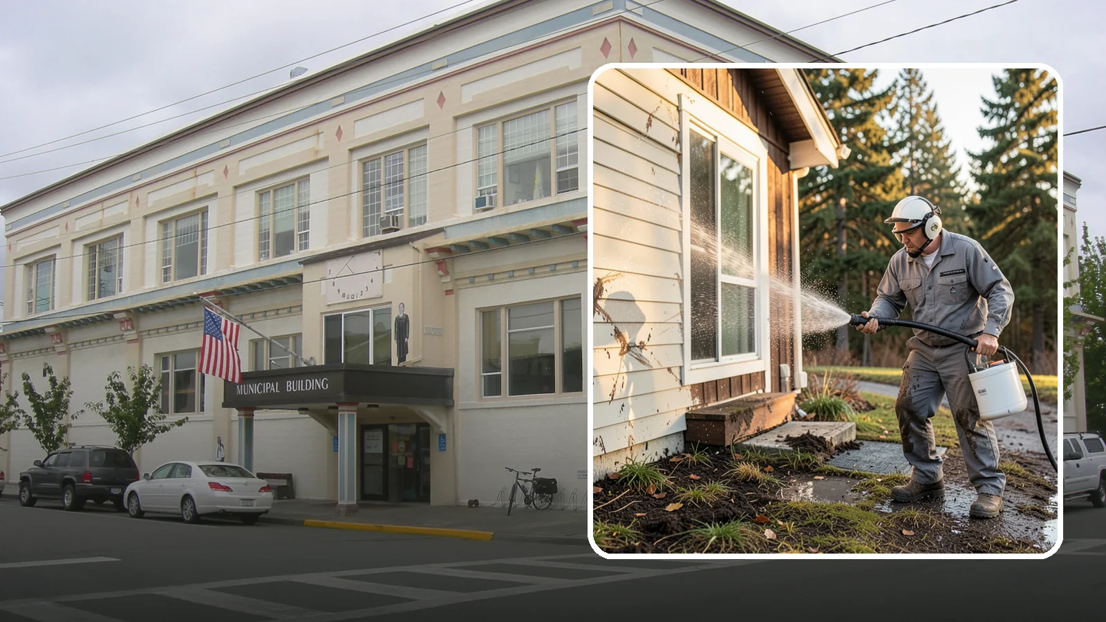 Storm Cleanup Washing in Anacortes, Skagit County, WA - Storm cleanup washing removes the mud, debris streaks, and organic mess left across your property after a Northwest windstorm or...