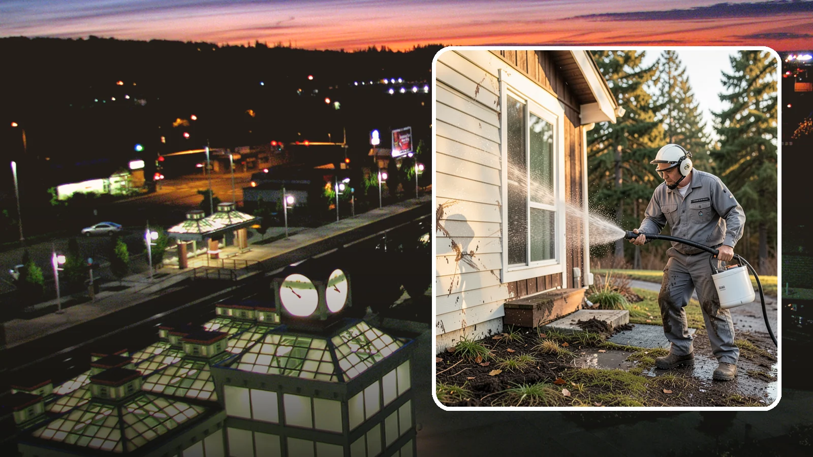 Storm Cleanup Washing in Auburn, King County, WA - Storm cleanup washing removes the mud, debris streaks, and organic mess left across your property after a Northwest windstorm or...