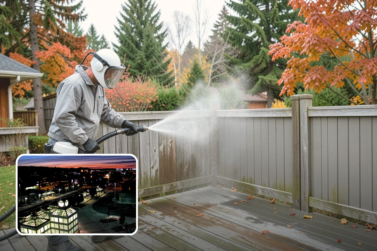 Storm Cleanup Washing in Auburn, King County, WA - Clears branches, needles, and grit deposited by high winds