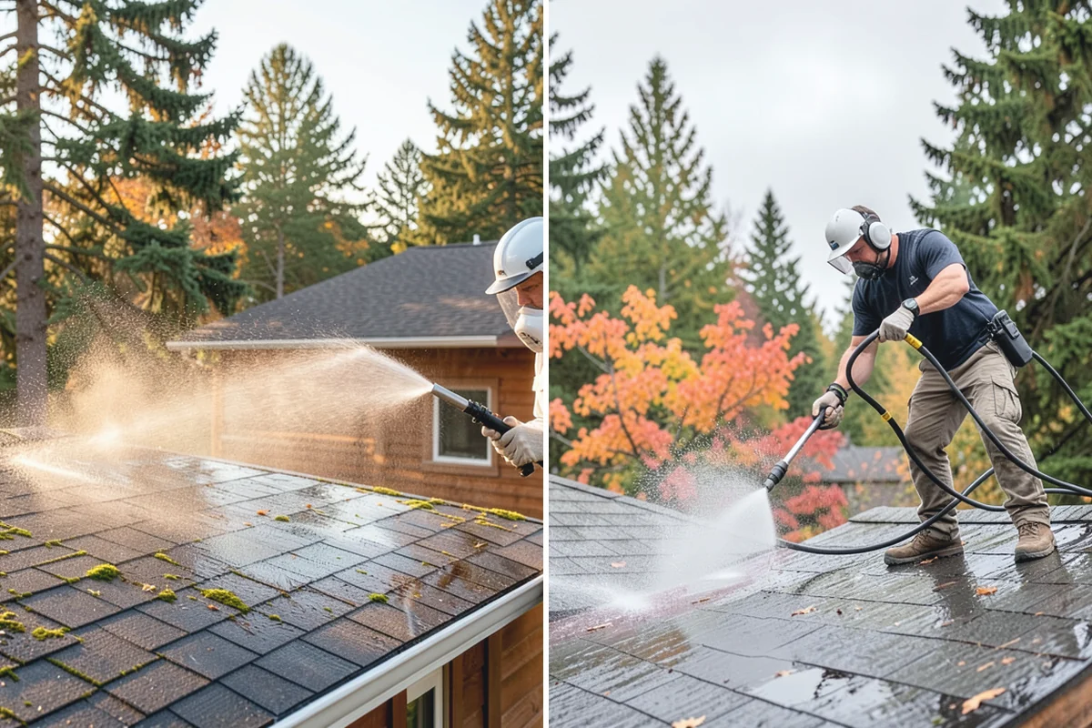 Storm Cleanup Washing in Beaux Arts Village, King County, WA - Assess storm debris and staining across the property