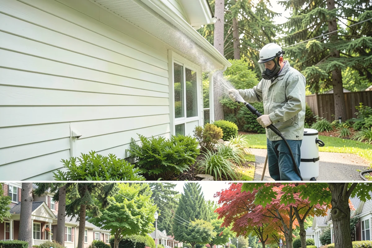 Storm Cleanup Washing in Beaux Arts Village, King County, WA - Any time after a windstorm or heavy rain event, ideally within a few days before mud and organic streaks dry into the surface.