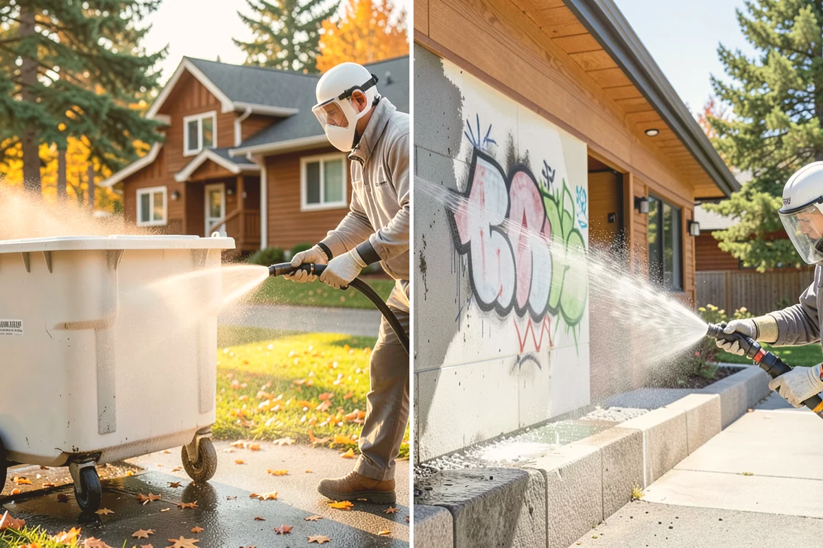 Storm Cleanup Washing in Bellevue, King County, WA - Assess storm debris and staining across the property