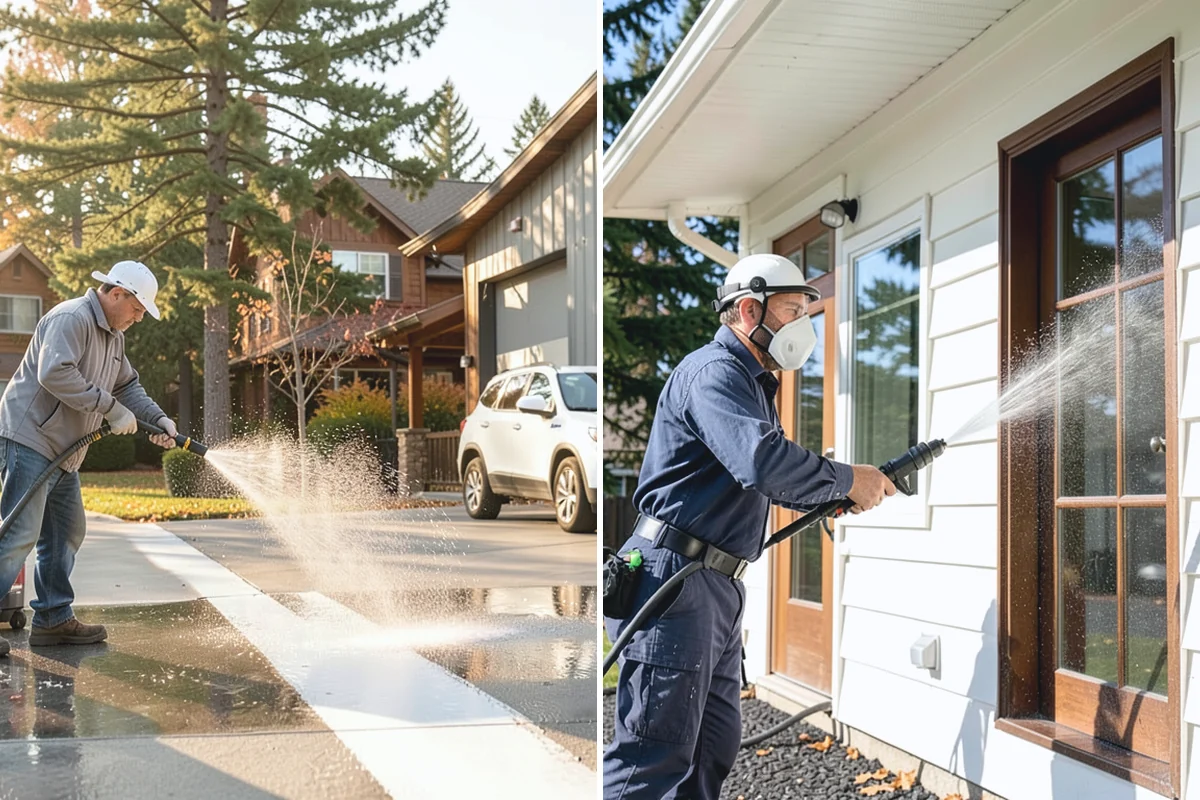 Storm Cleanup Washing in Bonney Lake, Pierce County, WA - Assess storm debris and staining across the property