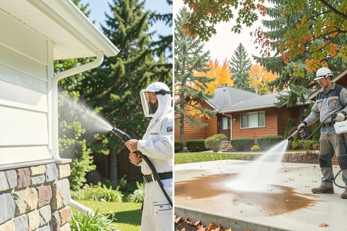 Storm Cleanup Washing in Bothell, King County, WA - Assess storm debris and staining across the property
