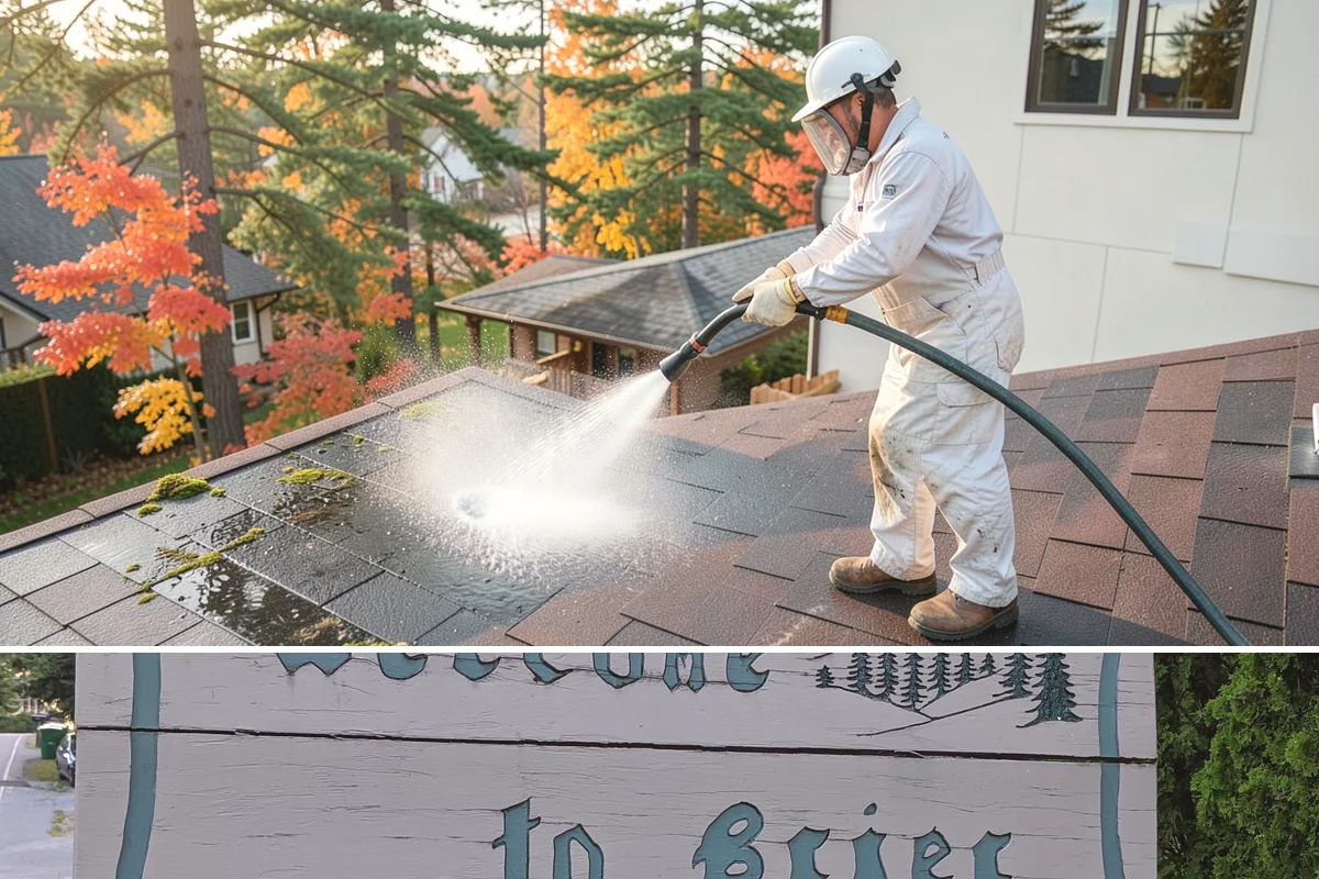 Storm Cleanup Washing in Brier, Snohomish County, WA - Any time after a windstorm or heavy rain event, ideally within a few days before mud and organic streaks dry into the surface.