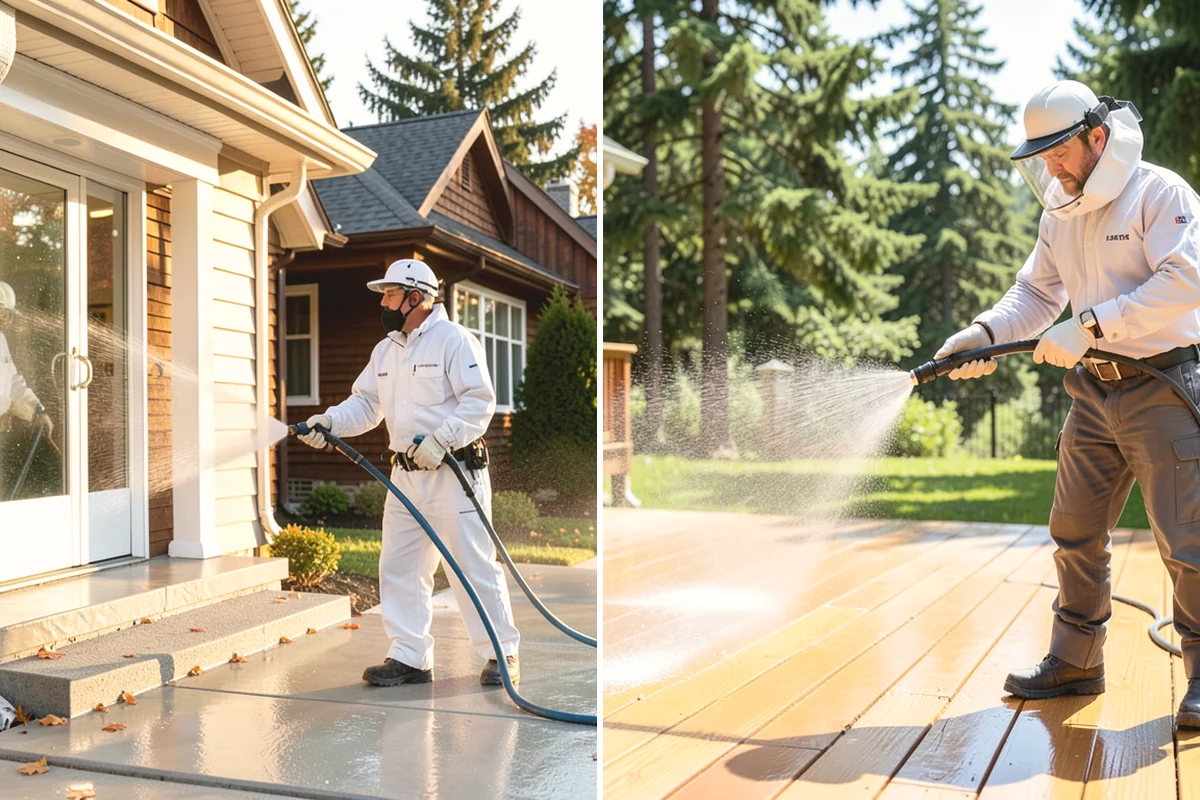 Storm Cleanup Washing in Burien, King County, WA - Assess storm debris and staining across the property