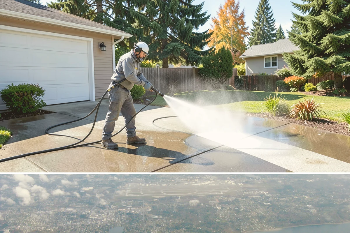 Storm Cleanup Washing in Burien, King County, WA - Any time after a windstorm or heavy rain event, ideally within a few days before mud and organic streaks dry into the surface.