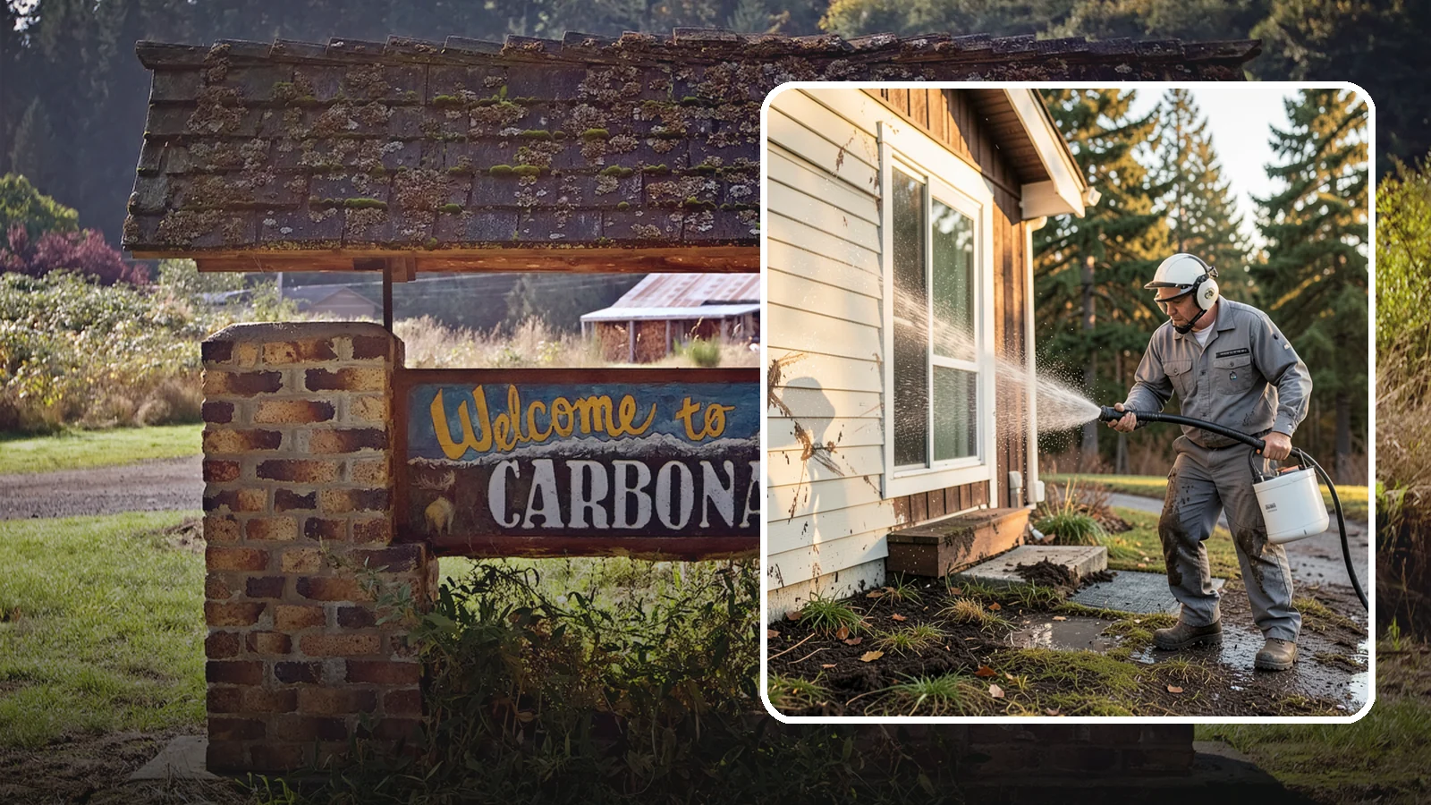 Storm Cleanup Washing in Carbonado, Pierce County, WA - Storm cleanup washing removes the mud, debris streaks, and organic mess left across your property after a Northwest windstorm or...