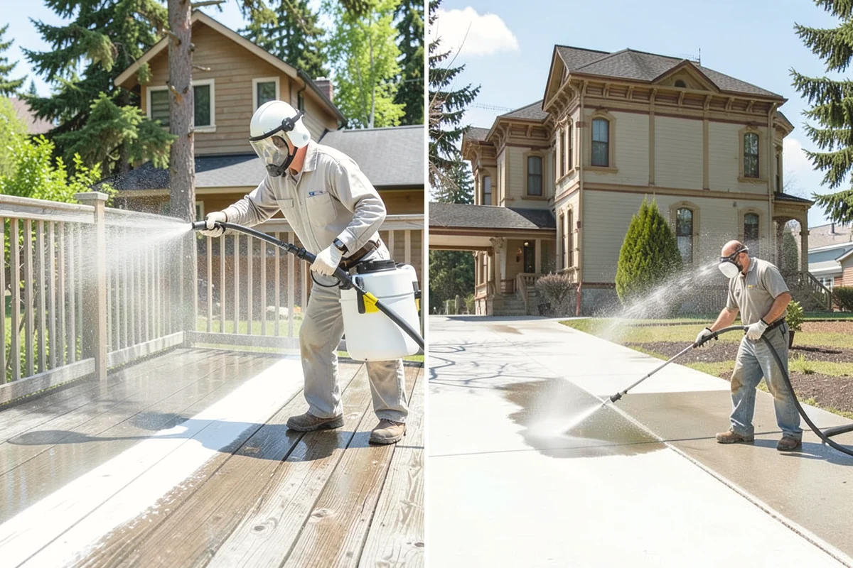 Storm Cleanup Washing in Carbonado, Pierce County, WA - Assess storm debris and staining across the property