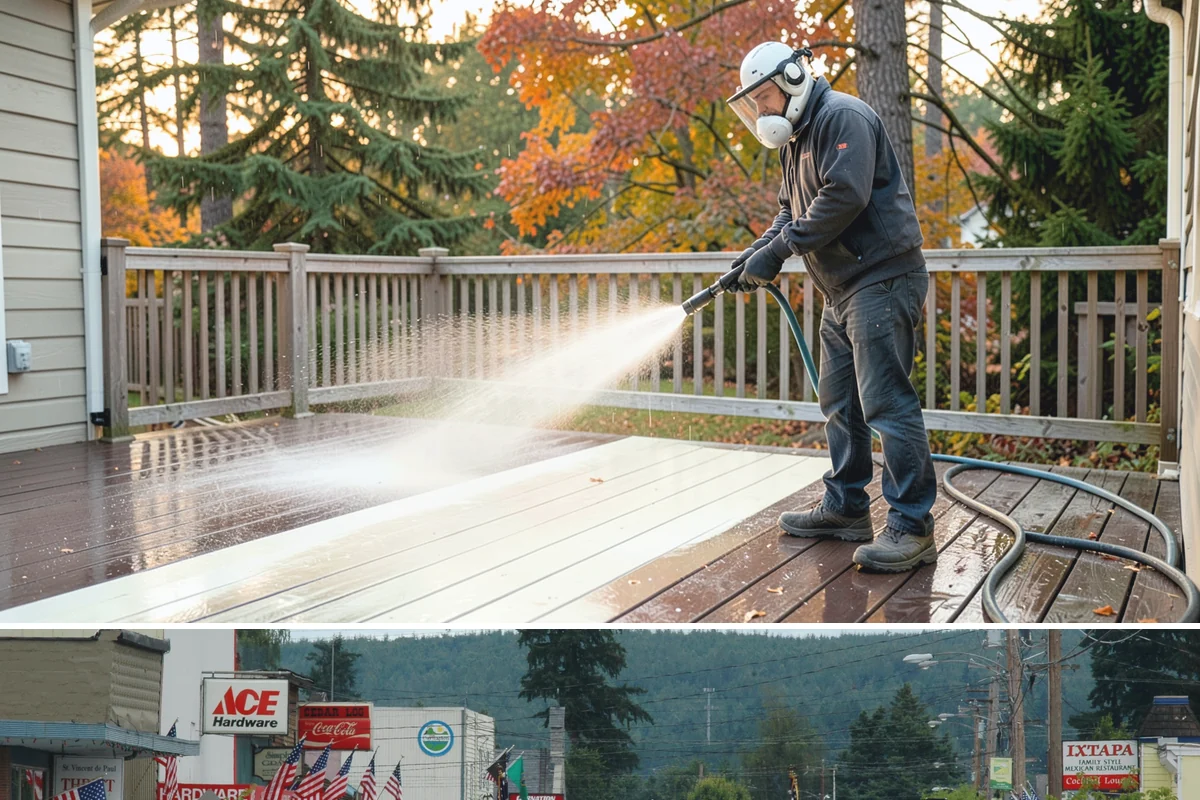 Storm Cleanup Washing in Carnation, King County, WA - Any time after a windstorm or heavy rain event, ideally within a few days before mud and organic streaks dry into the surface.