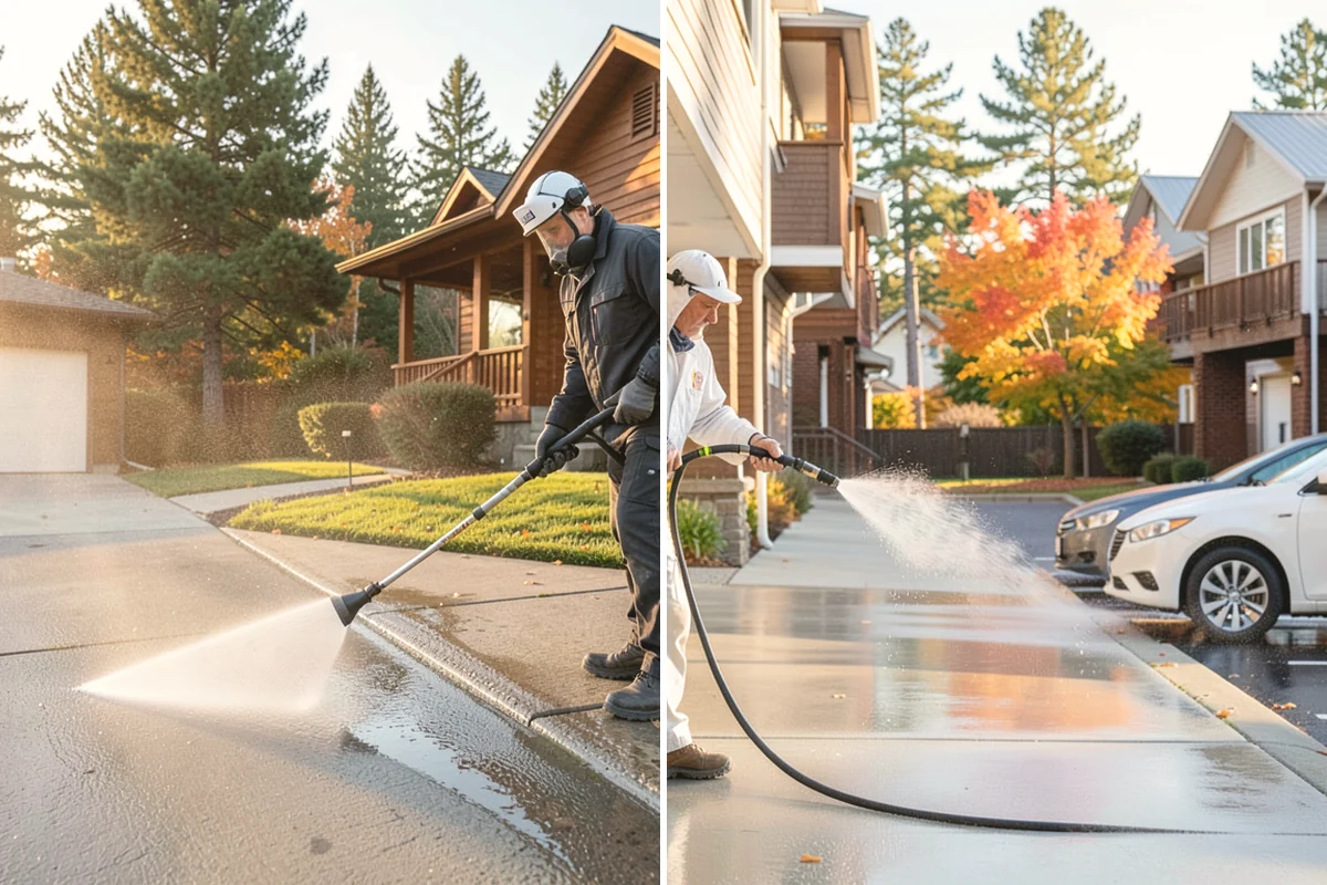 Storm Cleanup Washing in Covington, King County, WA - Assess storm debris and staining across the property