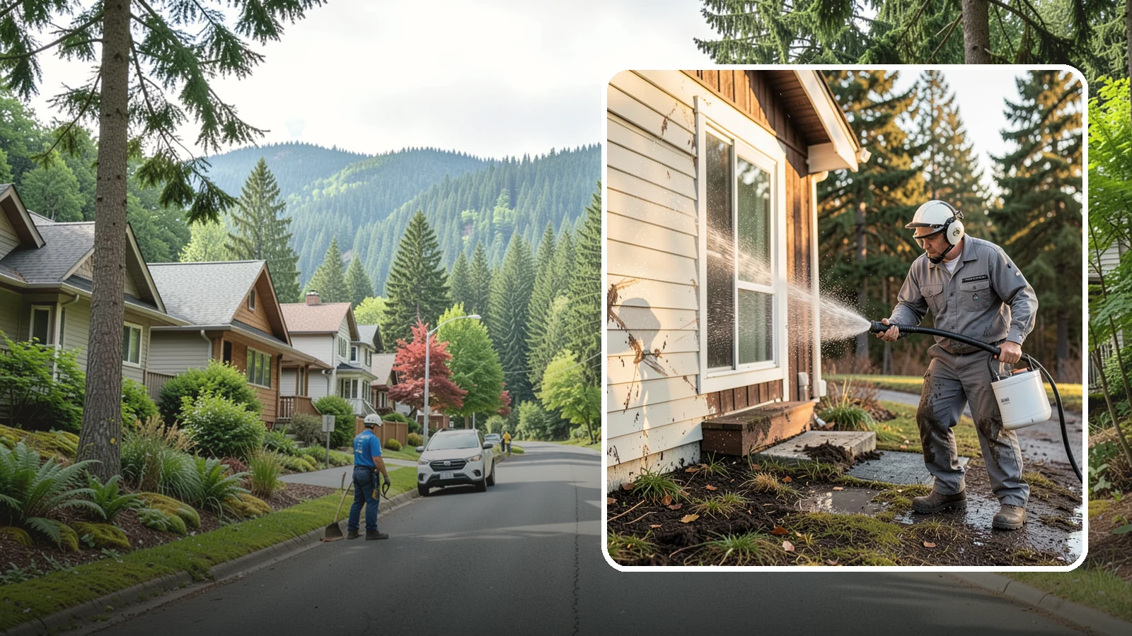 Storm Cleanup Washing in Darrington, Snohomish County, WA - Storm cleanup washing removes the mud, debris streaks, and organic mess left across your property after a Northwest windstorm or...