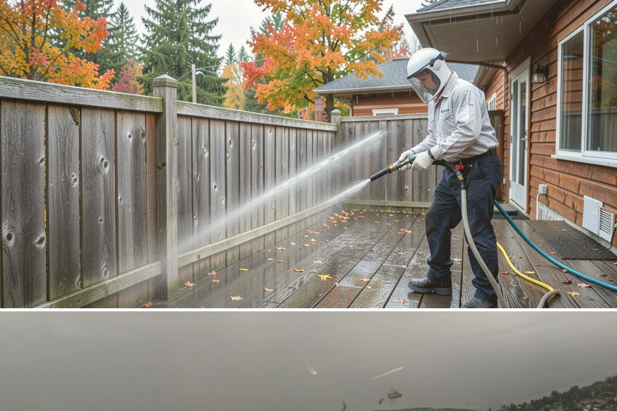 Storm Cleanup Washing in Des Moines, King County, WA - Any time after a windstorm or heavy rain event, ideally within a few days before mud and organic streaks dry into the surface.