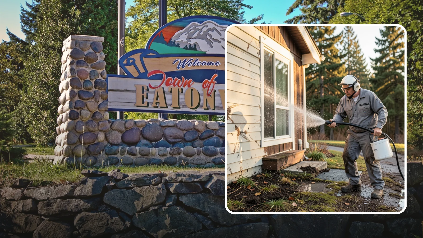 Storm Cleanup Washing in Eatonville, Pierce County, WA - Storm cleanup washing removes the mud, debris streaks, and organic mess left across your property after a Northwest windstorm or...