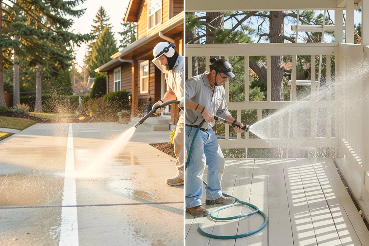 Storm Cleanup Washing in Eatonville, Pierce County, WA - Assess storm debris and staining across the property