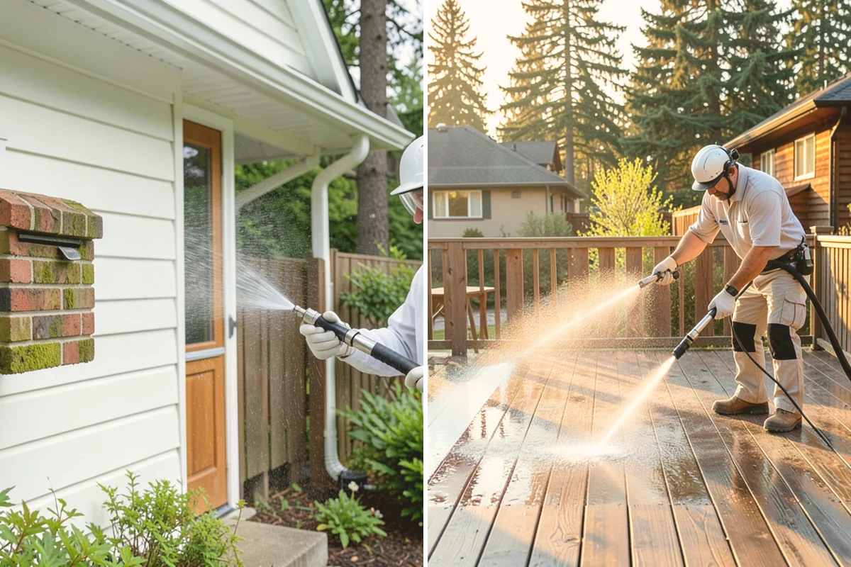 Storm Cleanup Washing in Edmonds, Snohomish County, WA - Assess storm debris and staining across the property