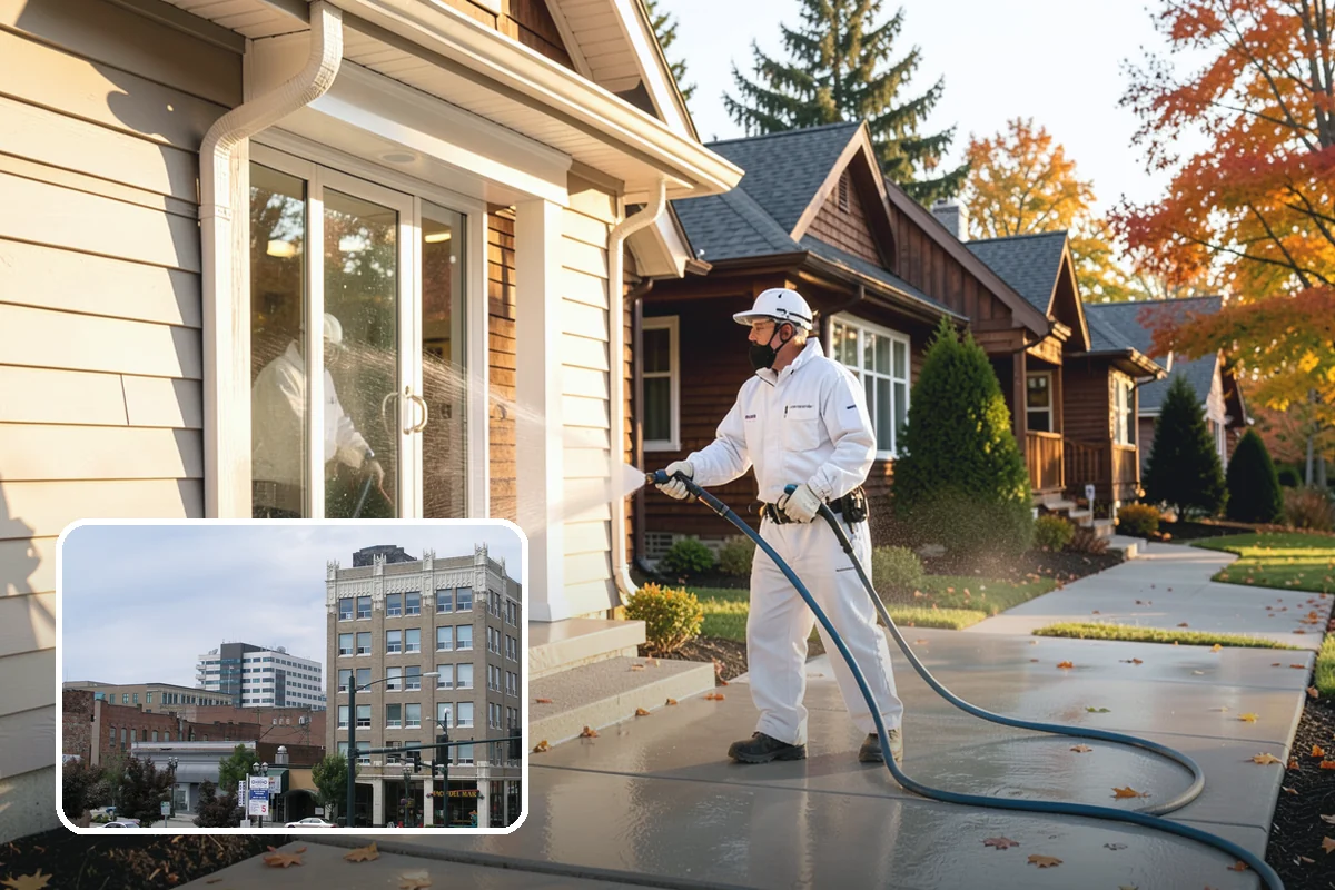 Storm Cleanup Washing in Everett, Snohomish County, WA - Clears branches, needles, and grit deposited by high winds