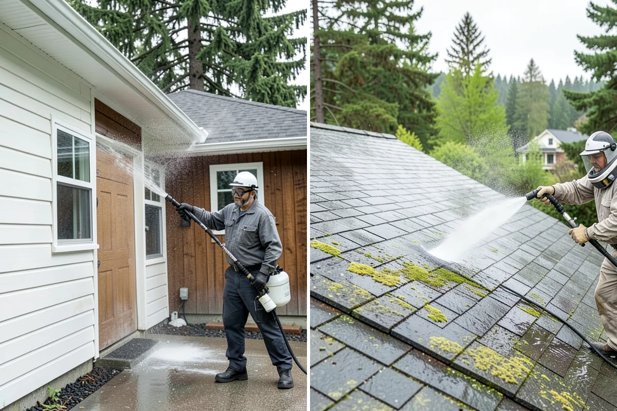 Storm Cleanup Washing in Everett, Snohomish County, WA - Assess storm debris and staining across the property