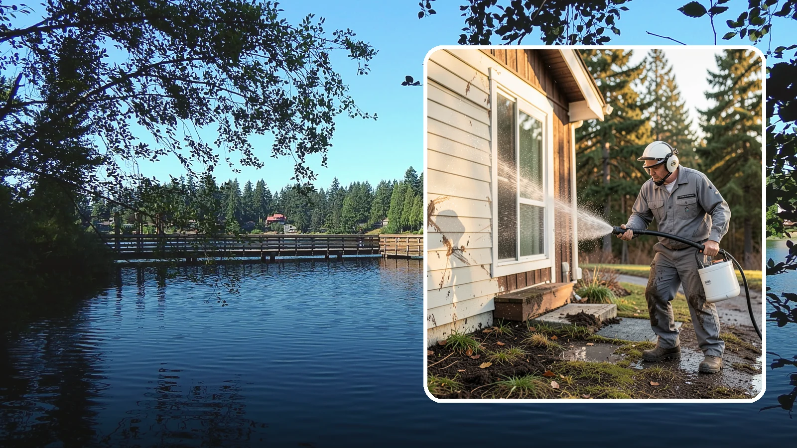 Storm Cleanup Washing in Federal Way, King County, WA - Storm cleanup washing removes the mud, debris streaks, and organic mess left across your property after a Northwest windstorm or...