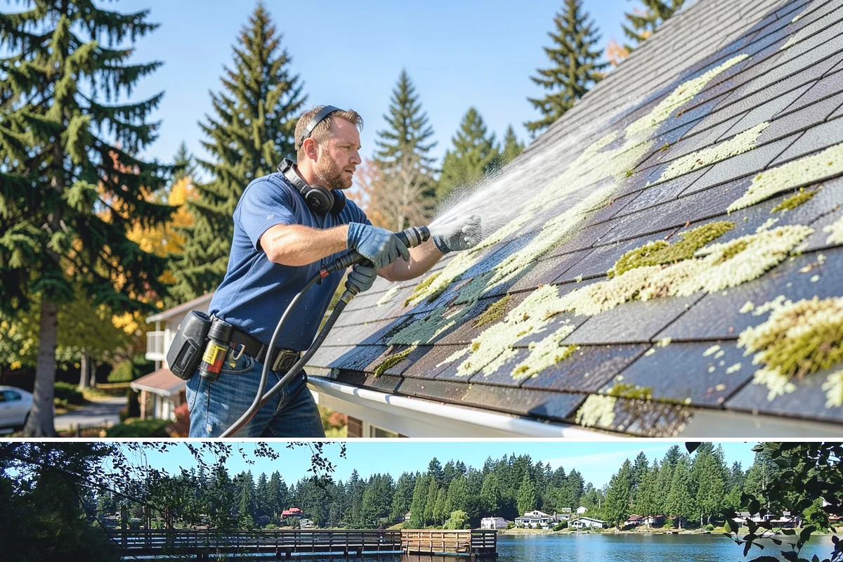 Storm Cleanup Washing in Federal Way, King County, WA - Any time after a windstorm or heavy rain event, ideally within a few days before mud and organic streaks dry into the surface.