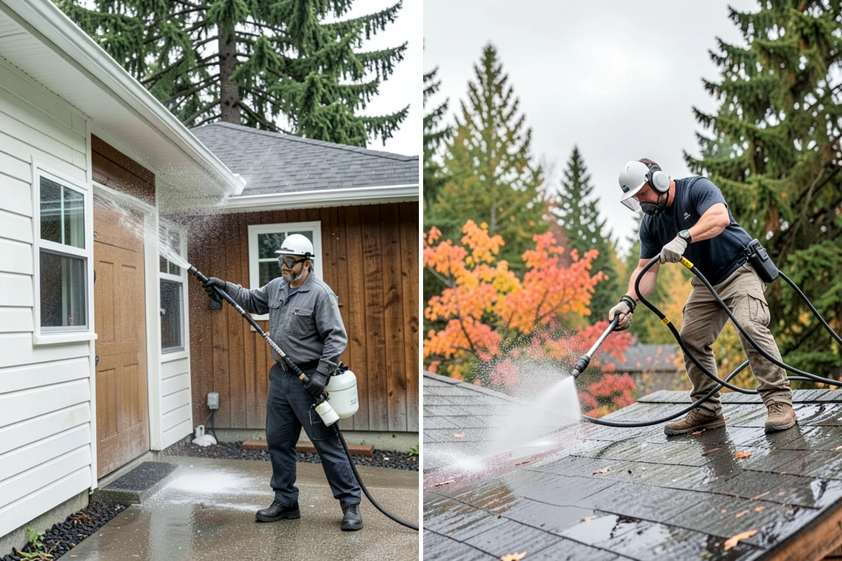 Storm Cleanup Washing in Hunts Point, King County, WA - Assess storm debris and staining across the property